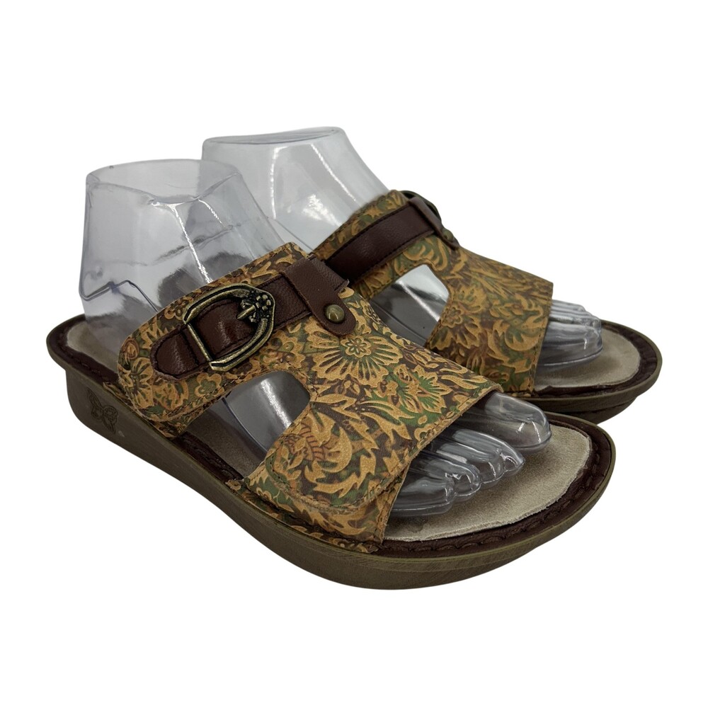 Alegria Sandals Shoes Womens Size 6.5 EU 37 Viki Country Road Wedge Comfort